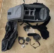 PADCASTER Padded Waterproof Camera Backpack w Compartments, Accessories