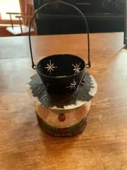 Snowman Metal Tealight Candle Holder Lantern
