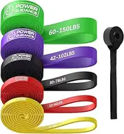 POWER GUIDANCE Resistance Bands, Set of 5 Pull Up Bands, Pull Up Assistance Bands, Exercise Bands, Resistance Bands Set for Legs, Working Out, Muscle Training, Physical Therapy, Shape Body