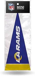 Rico Industries NFL Los Angeles Rams 8-Piece 4-Inch by 9-Inch Classic Mini Pennant Décor Set