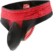 [Pructi] Sissy pouch panties men's lace thong G-string bikini briefs hipster hot underwear sexy for men