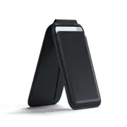 Satechi Magnetic Leather Wallet Stand Holder For Apple iPhone 15 Pro Max Black