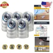 Leak Alert + LED Water Sensor Alarm: 90dB Sound & Flashing Light for Home Safety