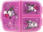 Kuromi Multi-Compartment Children's Lunch Box with 3 Compartments