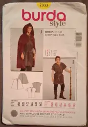 BURDA COSTUME SEWING PATTERN - ROBIN HOOD - Size 38-48cm - NEW