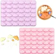 2 PACK Soap Silicone Mold, Moulds for Soap Making, Cloud Silicone Molds for Chocolate Candy Gummy Gelatin Jello Jelly Baking Mousse Cake Plaster