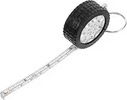 SEWACC Mini Tire Shape Keychain Measuring Tape DIY Sublimation Keyring for Custom Designs Durable Keychain with Mini Tape Measure Stylish Accessory for Home and Travel