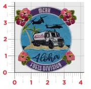 MARINE CORPS MCBH BASE HAWAII FUELS DIVISION EMBROIDERED HOOK & LOOP PATCH