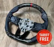 TARIFF FREE REAL FORGED CARBON Nappa Steering Wheel for MINI F54 F55 F56 F57 F60 (for: Mini)