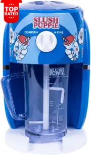 Slush Puppie Snow Cone Maker 1L Slushie Machine Cups Straws Adjustable Texture