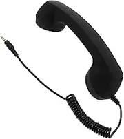 HOMSFOU Retro Telephone Adjustable Tone Radiation Receiver for Mobile Phones Black Compatible Devices Noise Reduction System for Comfortable Calls