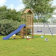 Outdoor Playset Impregnated Wood Pine,Swing Sets & Playsets 47.8KG-3155893