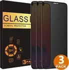 3 Pack iPhone 16e 15 14 13 12 11 Pro Max Privacy Tempered Glass Screen Protector