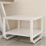 Printer Stand Printer Holder Printer Shelf 2-Tier Printer Stand Desktop Printer Stand Steel Frame Desktop Storage Stand Printer Table for Home Office Printer Rack Printer Shelves (Color : Bianco, Si