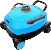 Automatic Robotic Pool Cleaner Smart Cordless Swimming Pool Vacuum Cleaner Robot, Rechargeable Battery, 90 Mins Runtime, for Above Ground Flat Pool up to 550 Sq.Ft