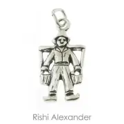 925 Sterling Silver Traditional Dutch Man Charm Made in USA