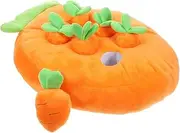 SUPVOX Rabbit Foraging Mat: Carrot-Shaped Rabbit Foraging Mat Toy for Interactive Play - Small Animal Enrichment Toy for Guinea Pigs, Hamsters and Bunny Indoor Use