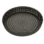 NEW Bakemaster Perfect Crust Loose Base Quiche Pan 23cm