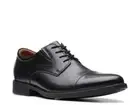 Clarks Mens Kempton Run Oxford Shoes, 12 Medium, Black
