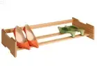 Luxury Side Grained Bamboo Shoe Rack Stackable Super Quality Aussie Stock