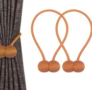 2x Magnetic Ball Curtain Tiebacks Tie Backs Hooks Clothing Home Textiles Coffee