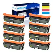 8PK CE400A-03A BCYM Toner Fit for HP 507A LaserJet 500 Color M551n M575c M570dn