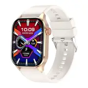 Waterproof Smart Watch With Bluetooth And Blood Oxygen Monitoring Ip68 Beige Smart Watches