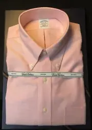 New Classic Brooks Brothers 16 1/2x33 Button Down Collar Non-Iron Dress Shirt