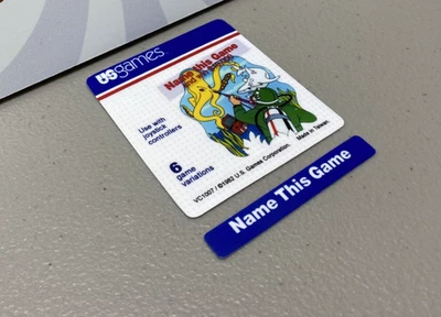 Name This Game (for Atari 2600) Replacement Game Label