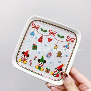 東京迪士尼 2023 聖誕節限定 米奇 精靈 點心盤 盤子 蛋糕盤 小碟子