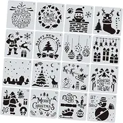 IWOWHERO 16PCS Cartoon DIY Painting Template Portable Drawing Tools for Creativity Imagination Multi Purpose Stencils for Crafts Art Projects for Preschool Home Use