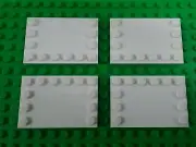 *NEW* Lego White 6x4 Stud Base plates Smooth Baseplates Platforms - 4 pieces