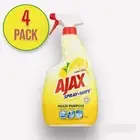 4 X 750ML AJAX SPRAY N WIPE MULTIPURPOSE Cuts Through Grease & Grime