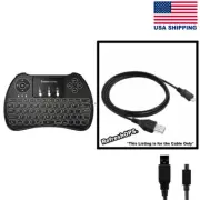 Favormates Backlit Wireless Mini Keyboard USB Cable Transfer Cord Replacement