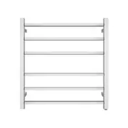 ACA Square Electric Heated Towel Rack Rail Warmer 6 Bar Chrome Stainless Steel SAA