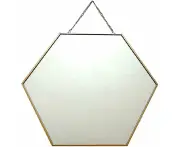 Antique Mirror Hexagon Large Mirror L