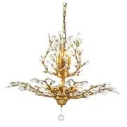 8-Light Vintage K9 Crystal Chandeliers Ceiling Lights LED Light Crystal