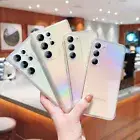 For Samsung Galaxy A15 A14 5G A54 A13 Plating Gradient Clear Shockproof Case