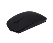 Rechargeable Bluetooth Mouse for Mac Laptop Wireless Bluetooth Mouse for Windows Notebook - Black