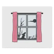 2 x 'Moon Gazing Hare Through Window' Lens Cleaning Cloths (LC00031911)