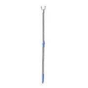 Clothes Pole Stainless Steel U-shaped Fork Retractable Telescoping Rod Hook for Hanging Garments Strong Load Capacity Collapsible Clothes Rack purple