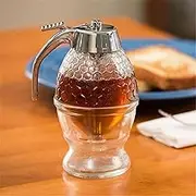 TEMU-SC 200ml Acrylic Large Syrup Dispenser, Honey Dispenser no drip, Modern Honey Dispenser, Maple Syrup Dispenser, Honey Jar(Small)