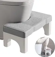Toilet Stool for Adults and Children - Non-Slip Bathroom Poop Stool, Portable Plastic Step Stool for Squatting Posture, Easy to Wash