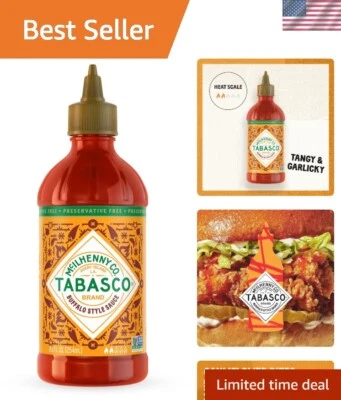 Medium Heat Buffalo Sauce with 5 Natural Ingredients - Perfect for Chicken Wings