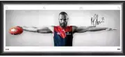 MAX GAWN MELBOURNE DEMONS SIGNED & FRAMED LARGE WINGS OFFICIAL AFL PRINT