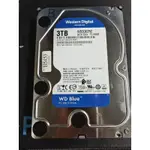 二手，過保，測試無壞軌，WD 藍標，3.5吋，3TB 硬碟 HDD，WD30EZRZ SATA