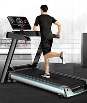 Folding Treadmills Treadmills,Foldable Electric Treadmill LCD Blue Backlight Display Music Treadmill Home Gym Ultra-Quiet Sports