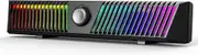 Computer Speakers USB HiFi Stereo PC Speaker LED Gaming Sound Bar Microphone