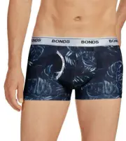 Bonds Mens 78W Print 78 Microfibre GuyFront Trunk Brief Size S New