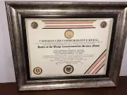 BATTLE OF THE BULGE COMMEMORATIVE SERVICE MEDAL CERTIFICATE ~ Type 1
